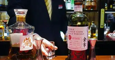 Nikka single cask whisky bottle